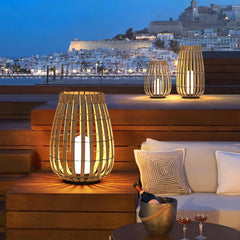 Bamboo Lantern Floor Lamp