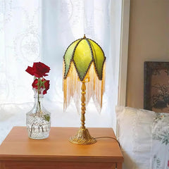 Bamboo Leaf Tassel Desk Lamp