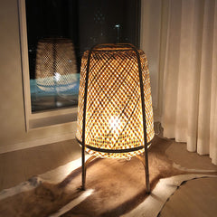 Bamboo Woven Art Table Lamp