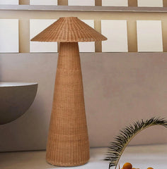 Bamboo Woven Floor Lamp