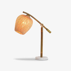 Bamboo Woven Zen Table Lamp