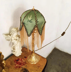 Bamboo Leaf Tassel Desk Lamp