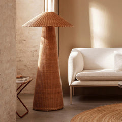 Bamboo Woven Floor Lamp