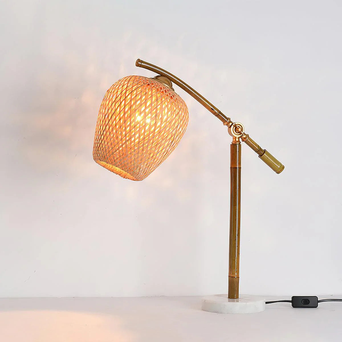 Bamboo Woven Zen Table Lamp